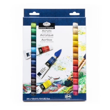 Royal & Langnickel - Essentials 12ml Acrylic Paint Set, 24 Colors