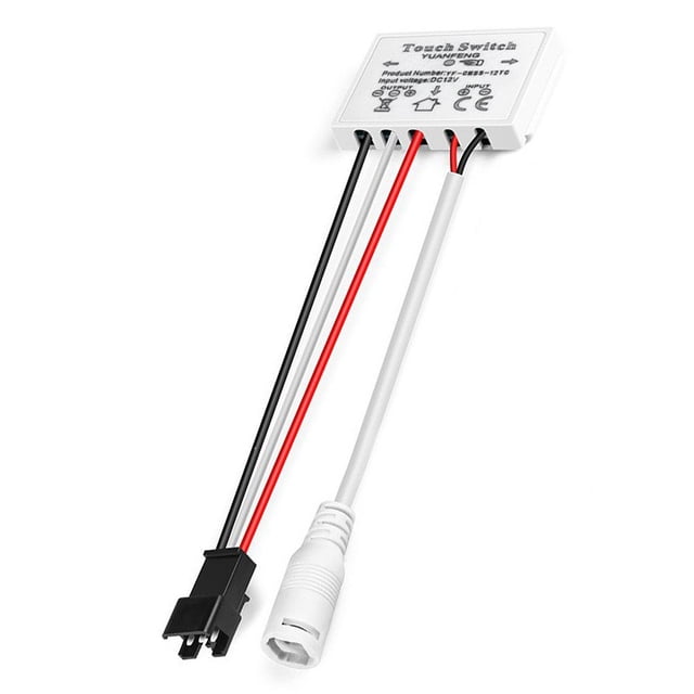 Interrupteur à Capteur Tactile 12V 5A 60W LED Intelligent - Bouton Interrupteur de Lumière Miroir