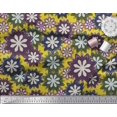 thumbnail image 2 of Soimoi Rayon Fabric Artistic Floral Print Sewing Fabric Yard 56 Inch Wide, 2 of 3