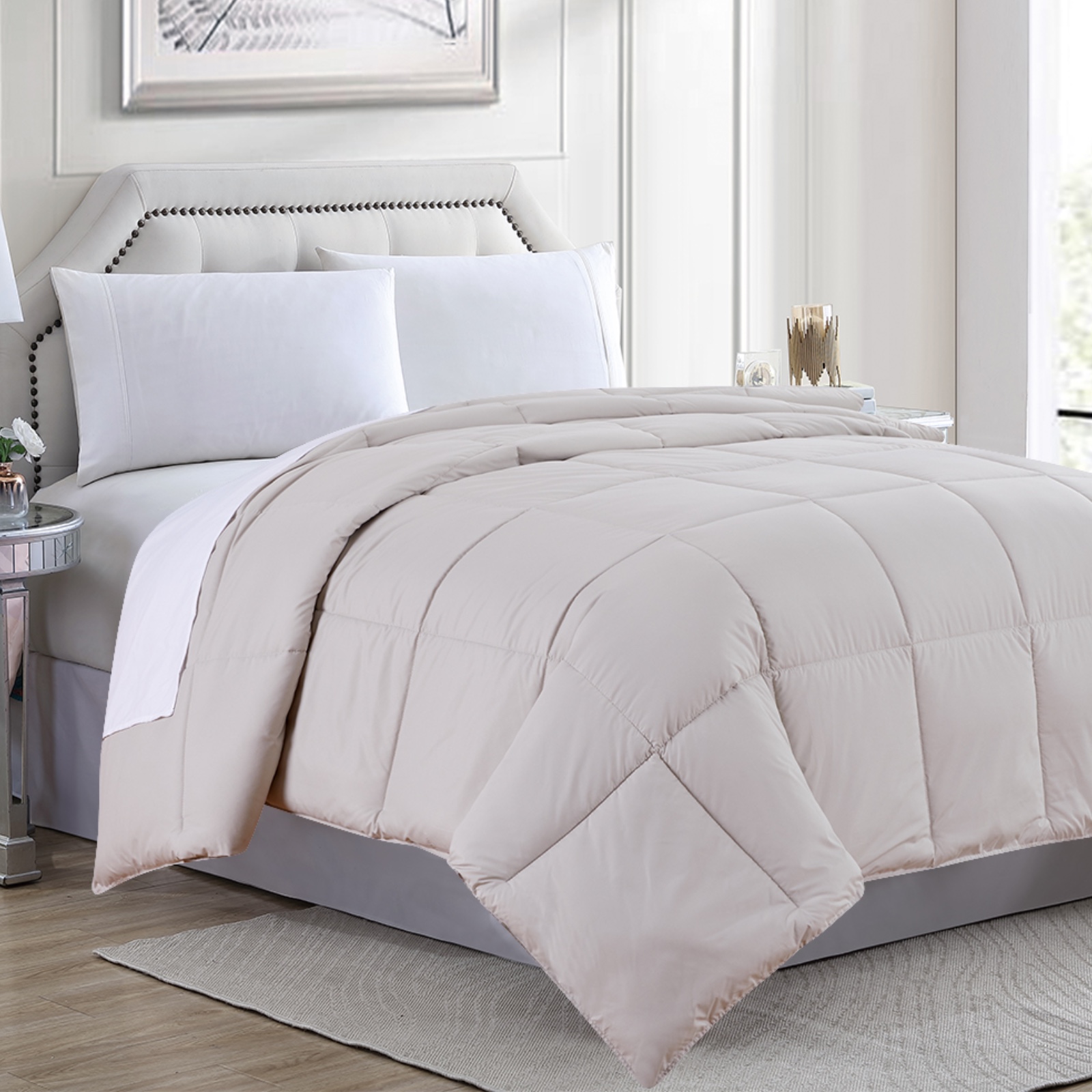 Couette Matelassée en Microfibre Alternative Duvet d'Oie - Simple/camion de Lune