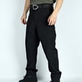 thumbnail image 2 of Styesk Men's Pants Mens Fashion Solid Multiple Pockets Multi Multifunctional Work Trousers Pants, 2 of 4