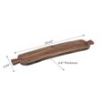 thumbnail image 2 of Acacia Wooden Live Edge Bevelled Serving Board With Handles, 2 of 3