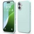 thumbnail image 1 of KOMI Compatible with iPhone 16 Pro Max Case, Premium Liquid Silicone Case, Full Body Protective Cover, Shockproof, Slim Phone Case, Anti-Scratch Soft Microfiber Lining, 6.9 inch Mint, 1 of 5