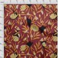 thumbnail image 4 of oneOone Tissu Polyester Spandex Rouge Floral Matériel de Robe Tissu Imprimé Tissu au Mètre 56 Pouces de Large-Wi, 4 of 4