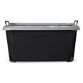 thumbnail image 3 of Life Story 55 Qt Stackable Storage Bin, Heavy Duty Lidded Container, Black/Gray, 6 Pack, 3 of 9