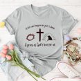 thumbnail image 4 of LUOGENLI T-shirts pour Femme pour Femmes T-Shirt Décontracté à Imprimé de Lettres Col Rond Manches Courtes T-Shirt Plusieurs Couleurs Tee T-shirts Femmes Grande Taille et Tall T-shirts de la Saint-Valentin pour Femmes T-Shirt Graphique Pâques Gris G, 4 of 5