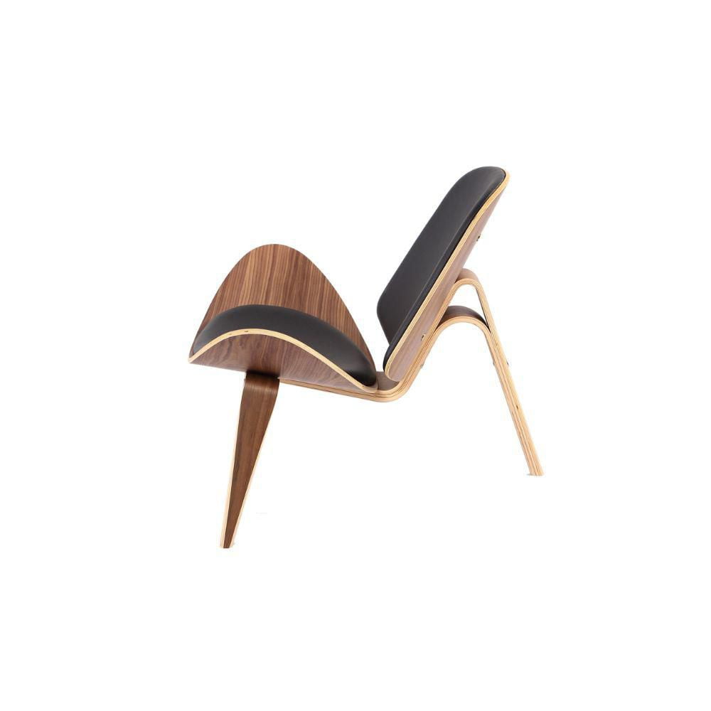 Fauteuil de salon Take Me Home au design luxueux et moderne avec pieds en bois élégants et siège rembourré en cuir de qualité supérieure pour les espaces de vie