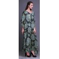 thumbnail image 3 of Bimba Kaftan Floral pour Femmes, Tenue d'Intérieur de Vacances, Robe Maxi, Couvre-Maillot de Plage-S-L, 3 of 5