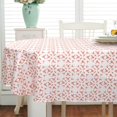 thumbnail image 4 of Modern Pink Oval for Oval Table Waterproof Table Cloths for Dining Room Indoor Outdoor Home Decorative Table Cloth-60x84in, 4 of 5