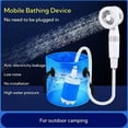 thumbnail image 4 of Douche de Camping Portable avec Pompe USB Rechargeable, Douche de Camp Extérieure, Pompe de Douche Électrique Rechargeable pour la Randonnée, le Lavage de Voiture, le Bain d'Animaux, 4 of 8