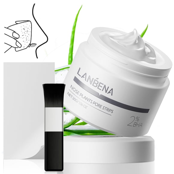 LANBENA 20 Blackhead Nose Plants Pore Strips103 Oz 60pcs Nose Strips for Blackhead Mask Deep Cleansing Peel off Mask Black Head Remover Mask