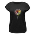 thumbnail image 4 of WEIYLL Womens Tshirt Cap Sleeve Summer Loose Fit Black Tee Sizes L, 4 of 4