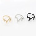 thumbnail image 2 of Finger Ring Fashion Simple ECG Heartbeat Shape Knuckle Ring Charm Ring for Women, 2 of 5