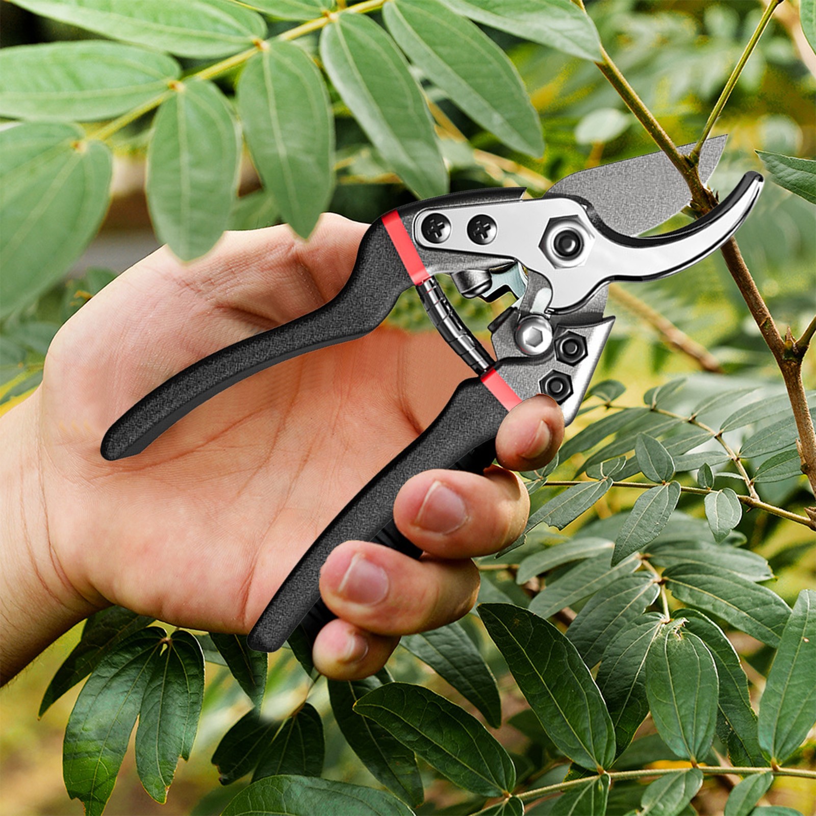 Djiypn Professional Stainless Steel Pruning Shears with Advanced Quenching Technology for Effortless Cutting,Ideal for Gardeners and Plant Enthusiasts, Perfect for Pruning Shrubs and Potted Plants