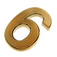 thumbnail image 1 of jifeng Golden Self- Door Number Sign Plaque Office Building Sticky Numeric Digit Plate Number 6, 1 of 7
