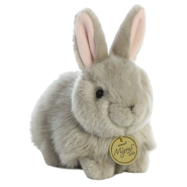 Aurora Stuffed Animals - Angora Bunny Grey 7.5"