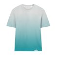 thumbnail image 5 of Timegard Summer Tops for Women Crew Neck Short Sleeve Gradient Color Comfy Blouse Casual Loose Tops, 5 of 5