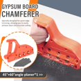 thumbnail image 4 of Plasterboard Fast Cutter Plasterboard Edger Precise 45° 60° Gypsum Board Hand Plane With 10 Drywall Edge Chamfer Woodworking Hand Tool Cutting For Drywall Plasterboard, 4 of 7