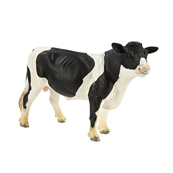 Safari Ltd Safari Farm - Holstein Bull - Figurine Éducative Peinte à la Main - Construction de Qualité avec des Matériaux Sûrs et Sans BPA - pour 3 Ans et Plus