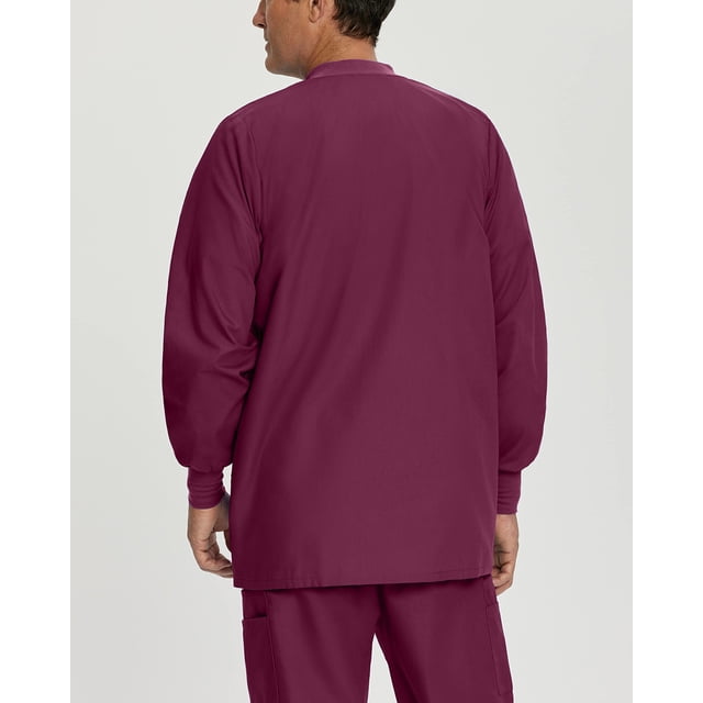 Landau Essentials Vestes de Sarrau à 5 Poches pour Hommes - Coupe Classique Décontractée, Col Ras du Cou, devant à Boutons-Pression, Sarraus d'Échauffement 7551