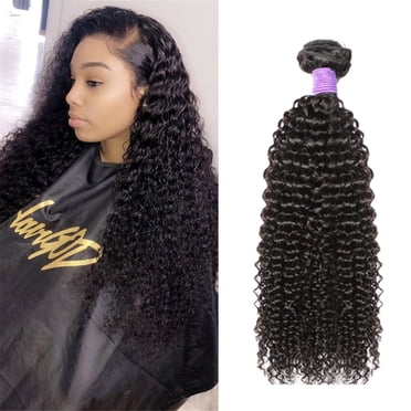 Hair Extensions Human Hair Bundles Brazilian Hair Weave Bundles Natural Black Curly Hair, Hair Extensions & Accessories for Women