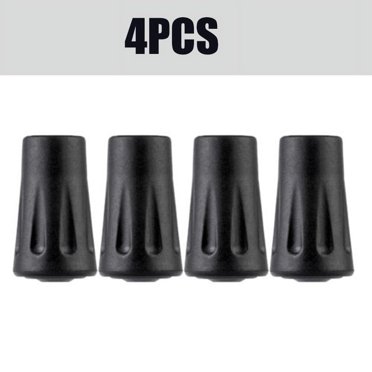 MYG for Rubber Reinforced Tip End Caps for Hiking Trekking Poles - for Durable Anti-Slip Protection Covers - Lightweight Friction-Increasing Accessories for Walking Sticks (4 Pack)