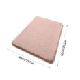 thumbnail image 3 of Boovnll Bathroom Rugs, 16x24" Absorbent Soft Solid Color Thicken Plush Bath Mat, Non-Slip Backing Quickly Drying for Bathroom, Kitchen, Floor, Pool, Toilet Mat, Bath Mats for Bathroom, 3 of 6