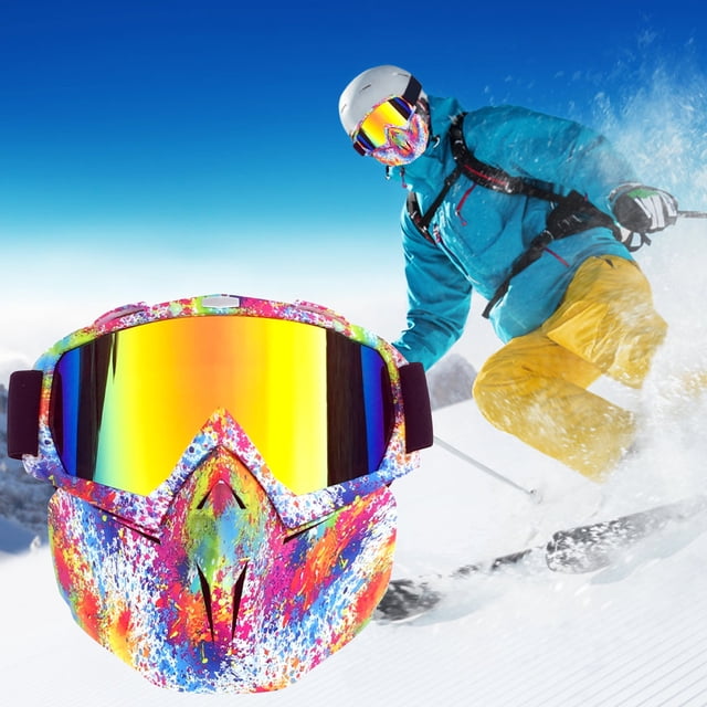 tumgatte Snow Goggles Motorcycle Helmet Goggles Mask Outdoor Riding Windproof Goggles Summer Savings