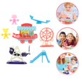 thumbnail image 4 of Bamboohart 1 Ensemble de Jouets de Parc d'Attractions pour Enfants Jouets de Maison de Jeu Jouets de Dessin Animé Roue Ciel Jouets de Jeu d'Imitation, 4 of 11