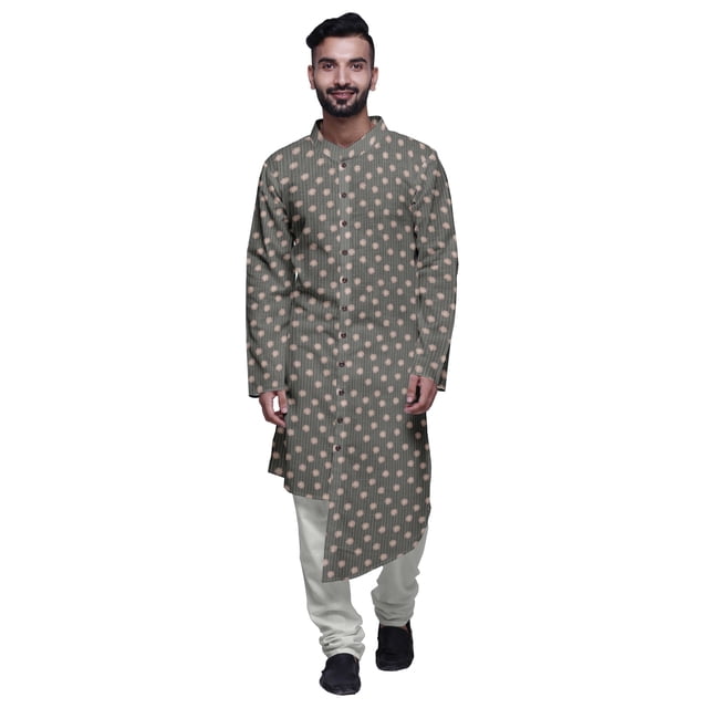 Atasi Kurta de Designer pour Garçons Ensemble Kurta Pyjama Décontracté Vêtements Ethniques d'Été