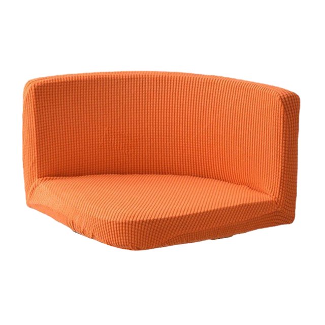 kurtrusly Trilateral Chair Covers Wide Application And Strong Elastic Chair Protection Made Easy Polyester Cover Chairs Decoration Orange 1Set