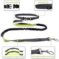 thumbnail image 4 of Becaristey Jogging Dog Leash Reflective Strip Durable Polyester Stylish Dog Leash With Adjustable Waist Belt green 1Set, 4 of 6