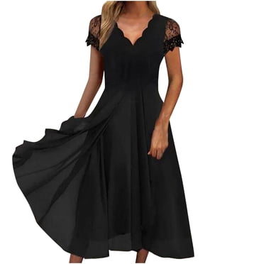 Pisexur Women's Formal Cocktail Dress Elegant Floral Lace Dress Off The Shoulder High Low Hem Dresses for Wedding for Cocktail for Party Wedding