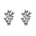 thumbnail image 2 of relayinert Decorative Butterflies Wall Stickers - Beautiful Addition To Home Multiple LK12 black 2Set, 2 of 6