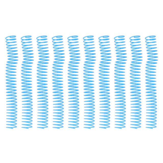 Sheet Binding Comb, 29mm Inner Diameter Spiral Binding Coil Easy Cutting For Paper Blue