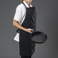 thumbnail image 5 of (Price/each)Opromo Unisex Cotton Canvas Adjustable Chef Kitchen Aprons with 2 Pockets-Khaki-L, 5 of 5