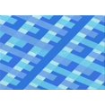 thumbnail image 1 of Ahgly Tapis Rectangulaire Lavable en Machine Intérieur Transitionnel Bleu Néon, 2 Pieds x 3 Pieds, 1 of 7