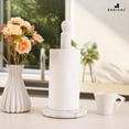 thumbnail image 2 of Radicaln Marble Paper Towel Holder White Kitchen Towels Rack Handmade Paper Roll Holder with Stand - Wrapping Paper Holder Towel - Hand Towel Rack Holder, 2 of 6