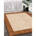 thumbnail image 3 of Ahgly Company Tapis d'Intérieur Lavable à la Machine, Carré, Transitionnel, Orange, Tapis de Zone, 8 Pieds Carré, 3 of 7