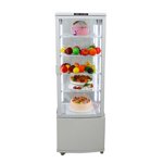 62 Gallon Vertical Refrigerated Cake Display Cabinet 5-layer Cake Showcase with Automatic Defrost 110V