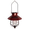 thumbnail image 1 of Shengyu Solar Hanging Metal Solar Pendant Edison Bulb Design, Easy Hanging, Openwork For Gardens, Courtyards, Patios, Trees Red Rust, 1 of 6