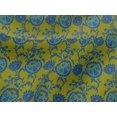 thumbnail image 4 of oneOone Viscose Jersey Fabric Leaves & Floral Block Print Sewing Fabric BTY 60 Inch Wide, 4 of 4