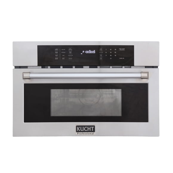 Kucht Professional 1.6 cu ft Built-in Air Fryer and Convection Microwave in Stainless Steel