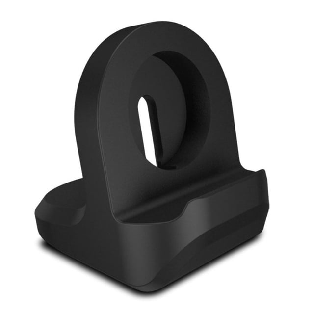 maytalsory Smartwatch Charging Stand Anti-Skid Wireless Charger Holder Desktop Nightstand Storage Support Replacement for iOS Watch Black