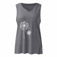 thumbnail image 3 of Birdeem Womens Printed Sleeveless Casual V-Neck Tank Top, 3 of 9