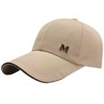 thumbnail image 1 of Baseball Hat Adjustable Extended Brim M Letter Decoration Sun Protection Sports Hat Summer Sports Supply, 1 of 10
