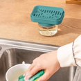 thumbnail image 4 of BINGLI Squeeze Bottle Kitchen Accessory Dishwashing Pump Dispenser Sponge Tray Drainer Rack Dish Soap Dispenser Dishwasher Soap Kitchen Sink Sponge Holder Dish Soap Bottle Plastic, 4 of 5