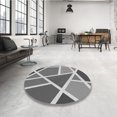 thumbnail image 4 of Ahgly Tapis d'Intérieur Lavable en Machine Carré Gris Nuage Gris, 8 Pieds Carré, 4 of 7