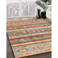 thumbnail image 2 of Ahgly Company Tapis d'Intérieur Rectangulaire Abstrait Rouge Tapis de Zone Abstrait, 5 Pieds x 8 Pieds, 2 of 6