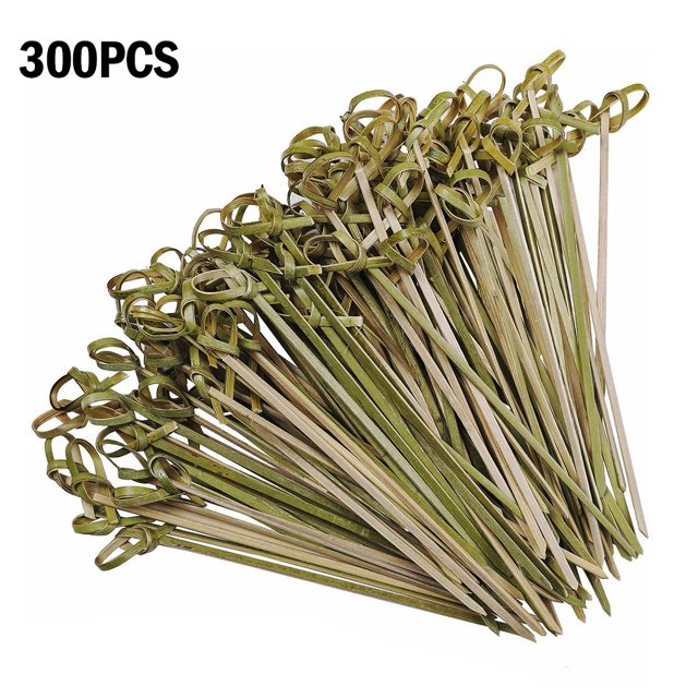 yingyy Fruit Picks Disposable Dessert Sushi Toothpicks Decorative Twisted Ends twisted ends bamboo baverage picks Bamboo Baverage Picks